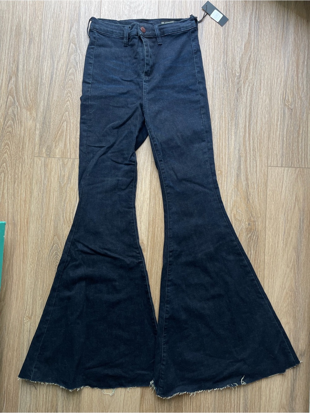 Women's High Rise wide leg Blue Jeans
